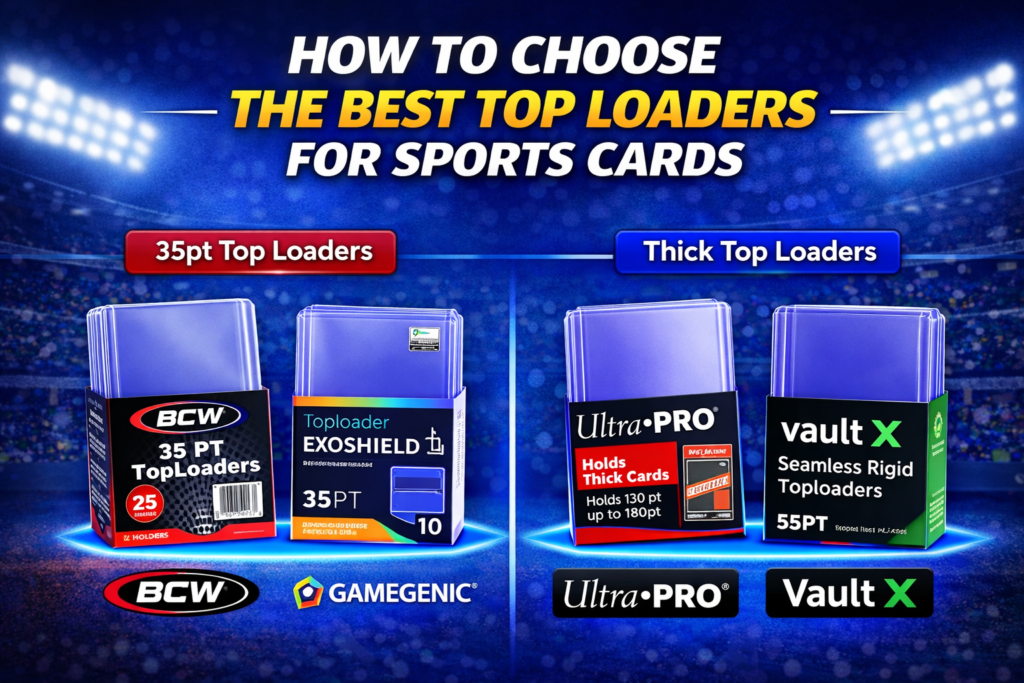 how to choose best top loaders sports cards